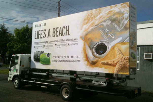 Billboards2Go.com mobile billboard image - Client Fujifilm