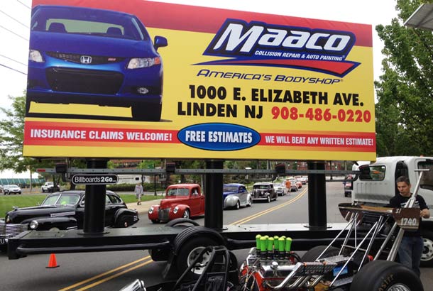 Billboards2Go.com mobile billboard image - Client Maaco